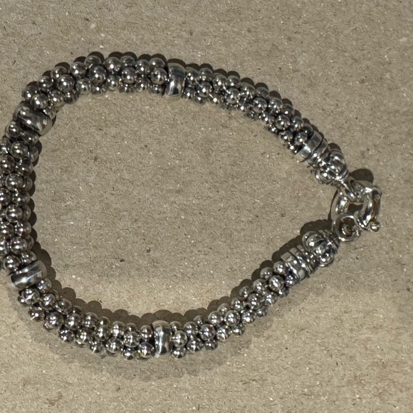 LAGOS Jewelry - LAGOS Silver Caviar Bracelet with 4 bars